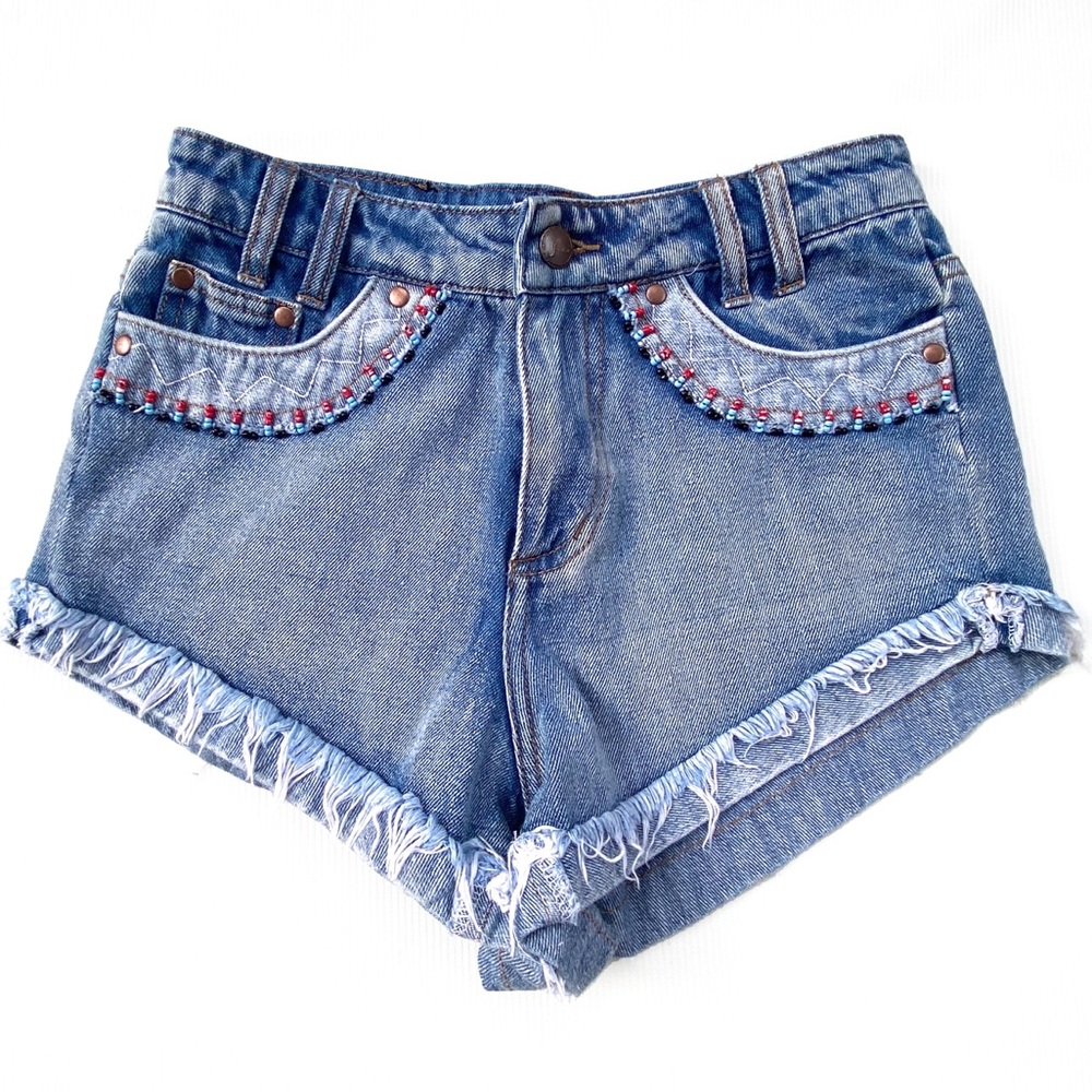 Sea Gypsies by Lost High Waist Beaded Jeans